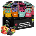 Snacks De Cuero De Fruta, Snacks Veganos Saludables Para Adultos Y Niños, Paquete De 36