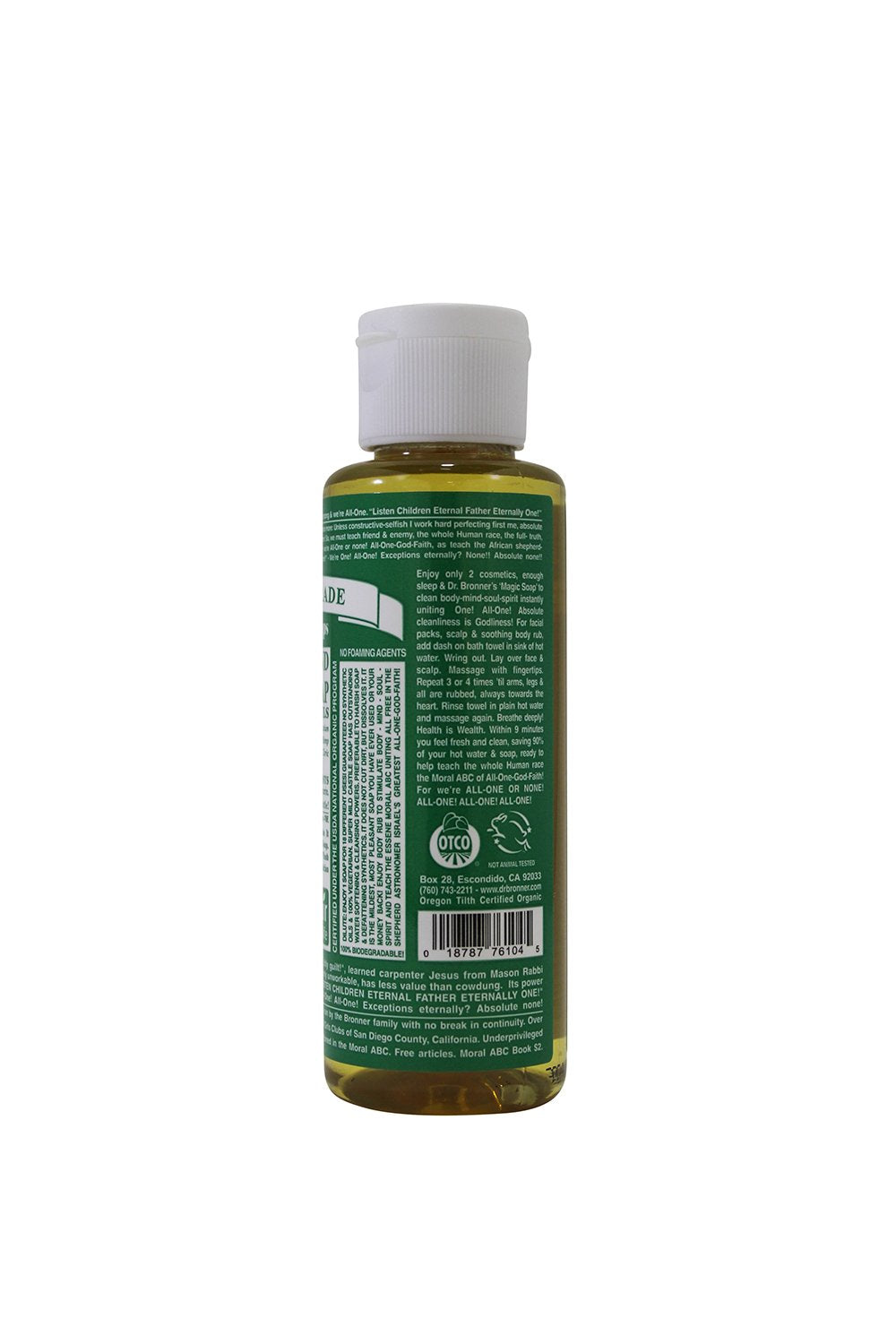 Dr Bronners Magic Soap All One Csal04 4 Oz Almond 18 in 1  Liquid Soap