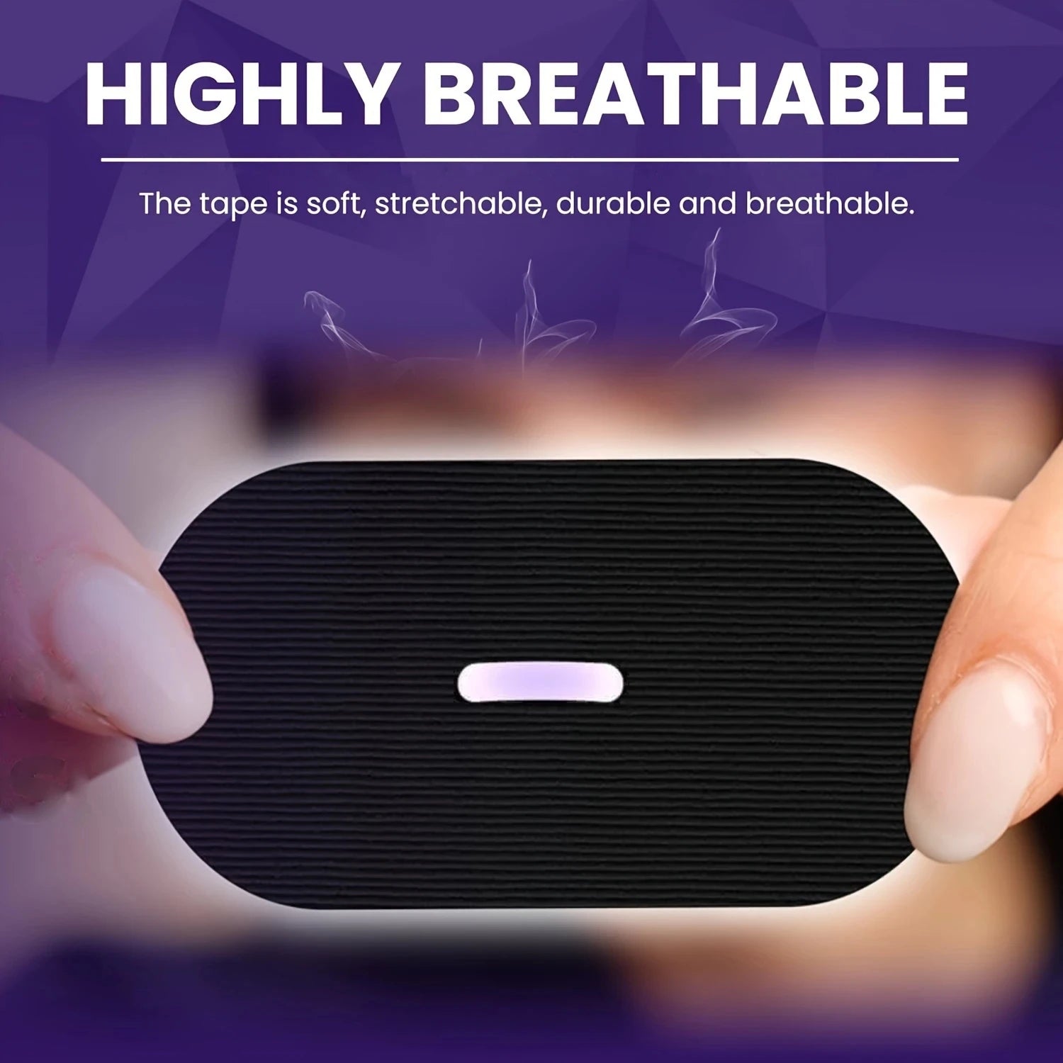 Black Binding Tape Mouth Tape for Sleeping Micropore Mouth Tape for Snoring Pain Free Removal,Hypoallergenic,(Black, 30-Pack)