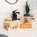Dr. Squatch Natural Cedar Citrus Bar Soap for Men Cold Process 5 Oz 3-Pack for Oily Skin No Harsh Chemicals Oval Pattern