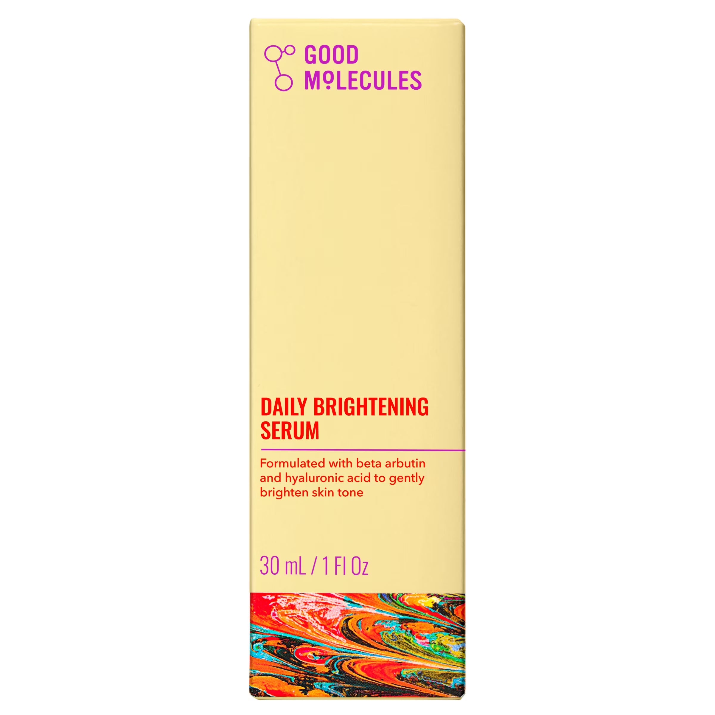 Daily Brightening Serum - Brightening Serum with 3% Beta Arbutin & Hyaluronic Acid, Targets Dark Spots & Uneven Tone, Skincare for Face, 1 Fl Oz