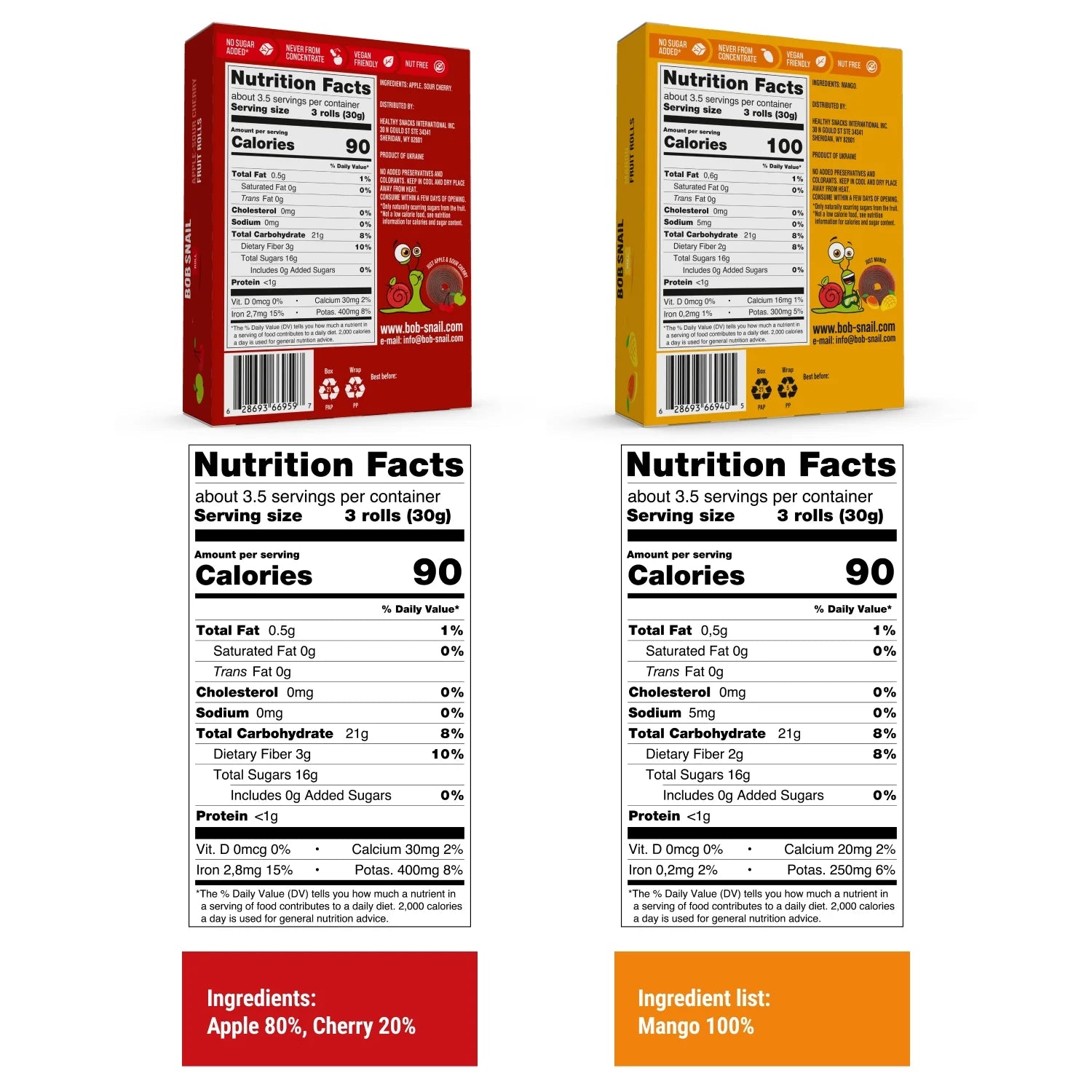 Healthy Snacks Exotic Mix - Gluten-Free Fruit Roll Ups, 50 Ct