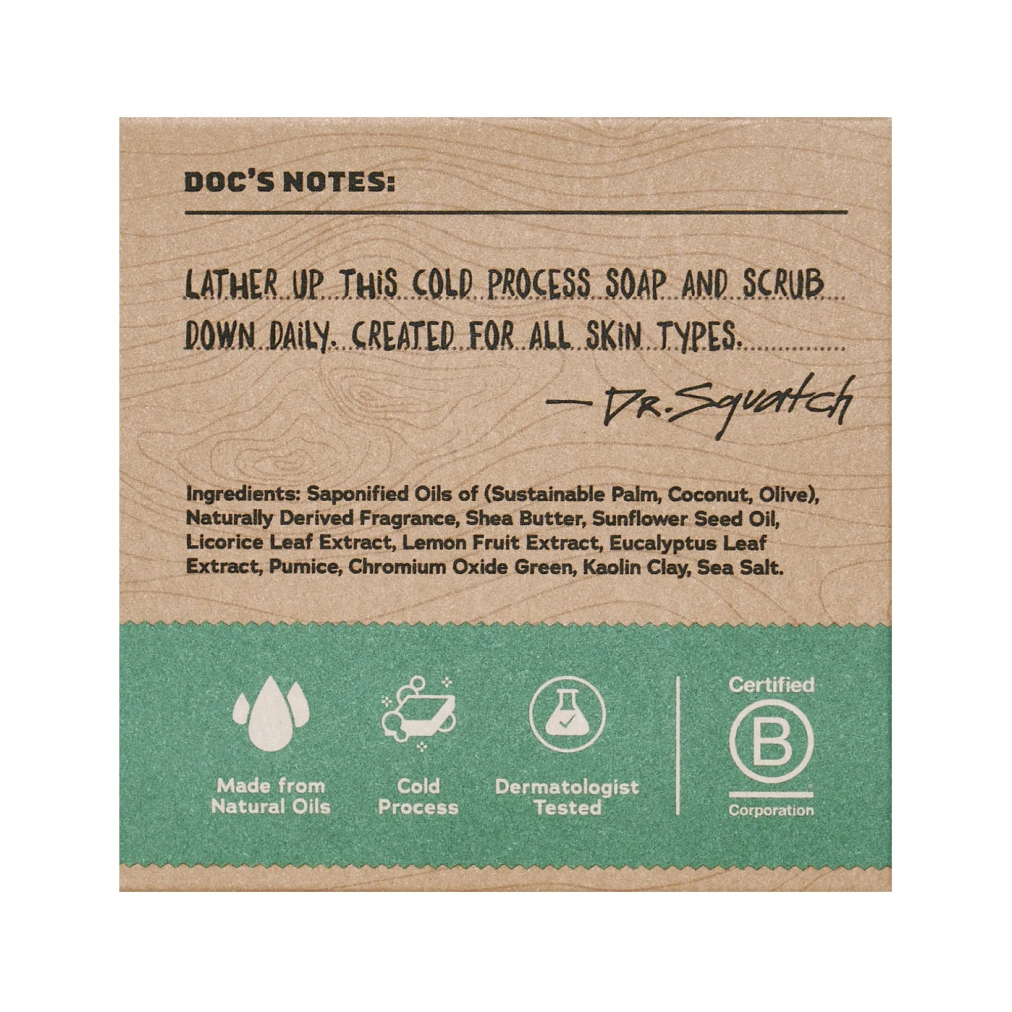 Rainforest Rapids Natural Bar Soap for Men, 5 Oz