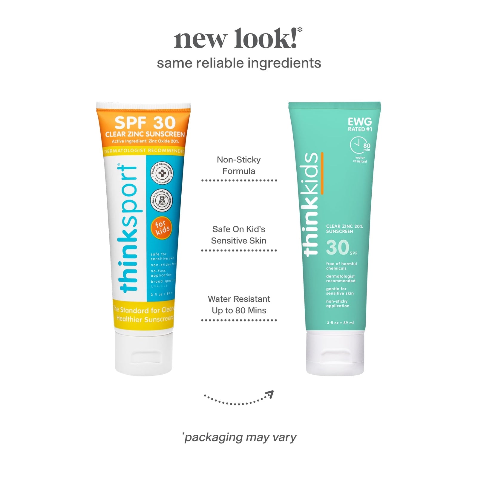 Thinksport Kids Sunscreen SPF 50 - Water Resistant Mineral Formula for Ultimate Sun Protection