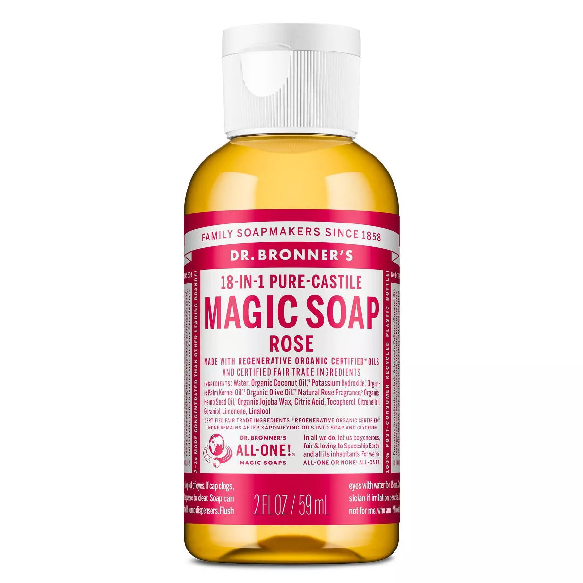 Dr. Bronner'S Magic Pure Castile Liquid Hand Soap - 2 Fl Oz