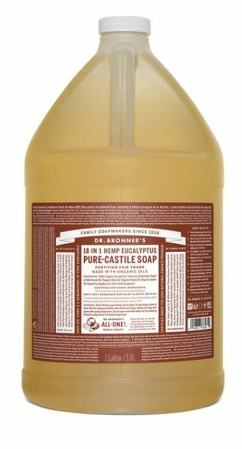 NEW Dr. Bronner'S Hemp Pure-Castile Soap Liquid 3.78L 18-In-1 All Scent Bronners