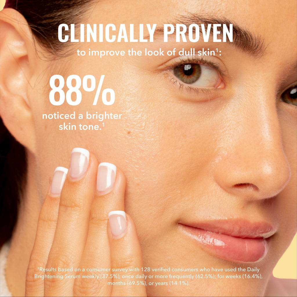 Daily Brightening Serum - Brightening Serum with 3% Beta Arbutin & Hyaluronic Acid, Targets Dark Spots & Uneven Tone, Skincare for Face, 1 Fl Oz