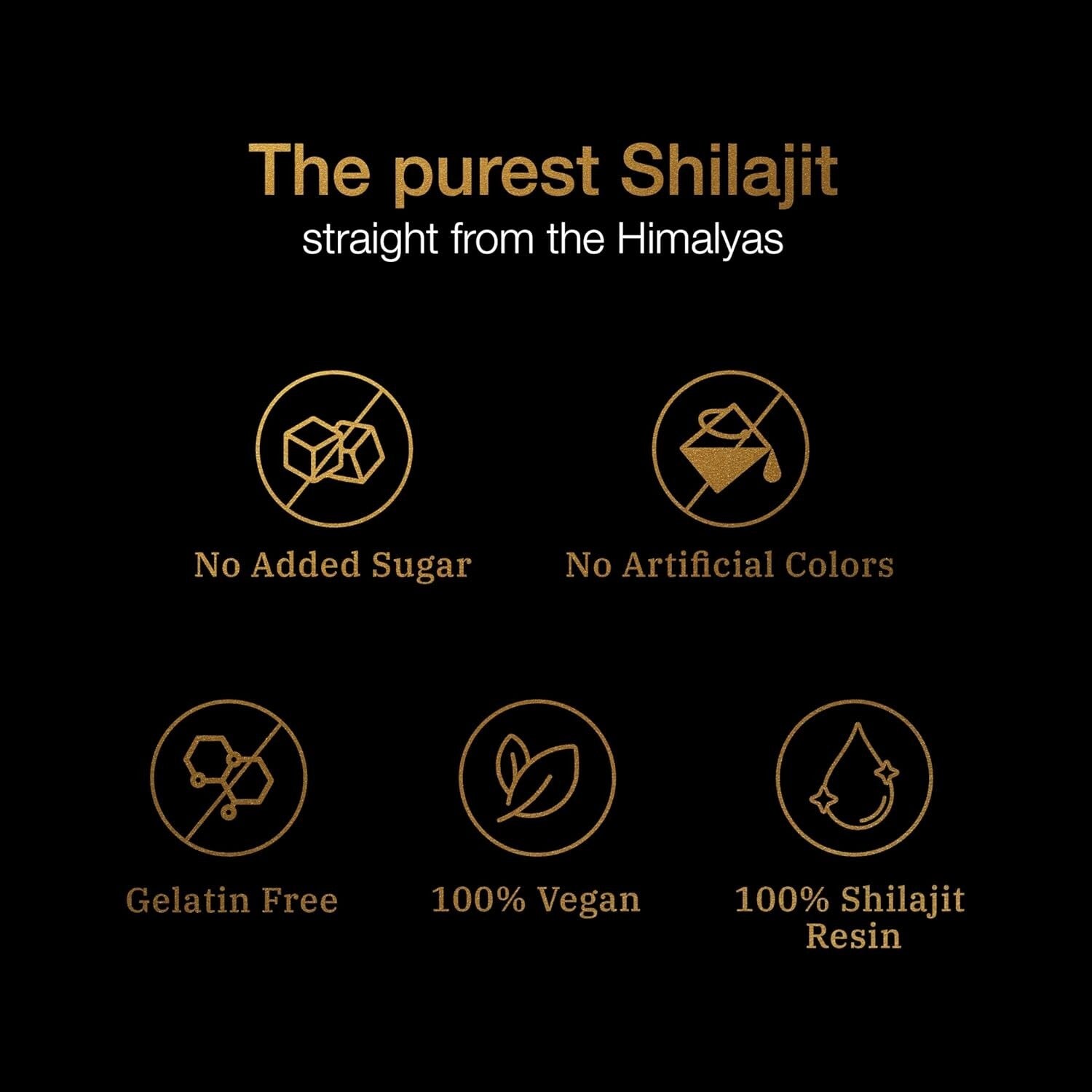 Be Bodywise Pure Himalayan Shilajit Gummies Gold I Lab Tested I No Added Sugar I