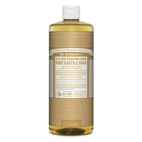 2 X Dr Bronner'S Hemp Pure-Castile Soap Liquid Sandalwood Jasmine 946Ml Bronners