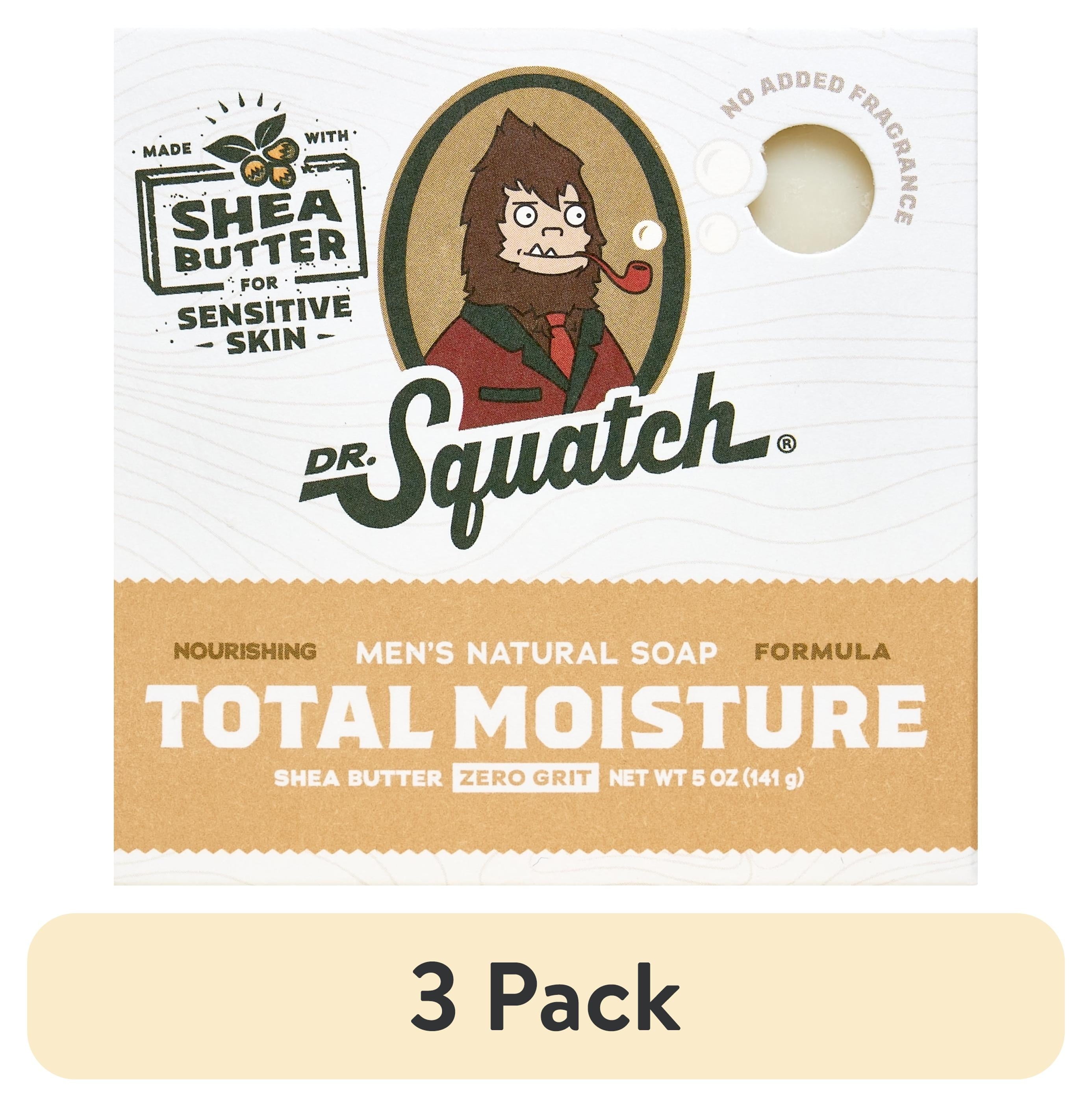 (3 Pack)  Shea Butter Total Moisture Natural Bar Soap for Men, 5 Oz