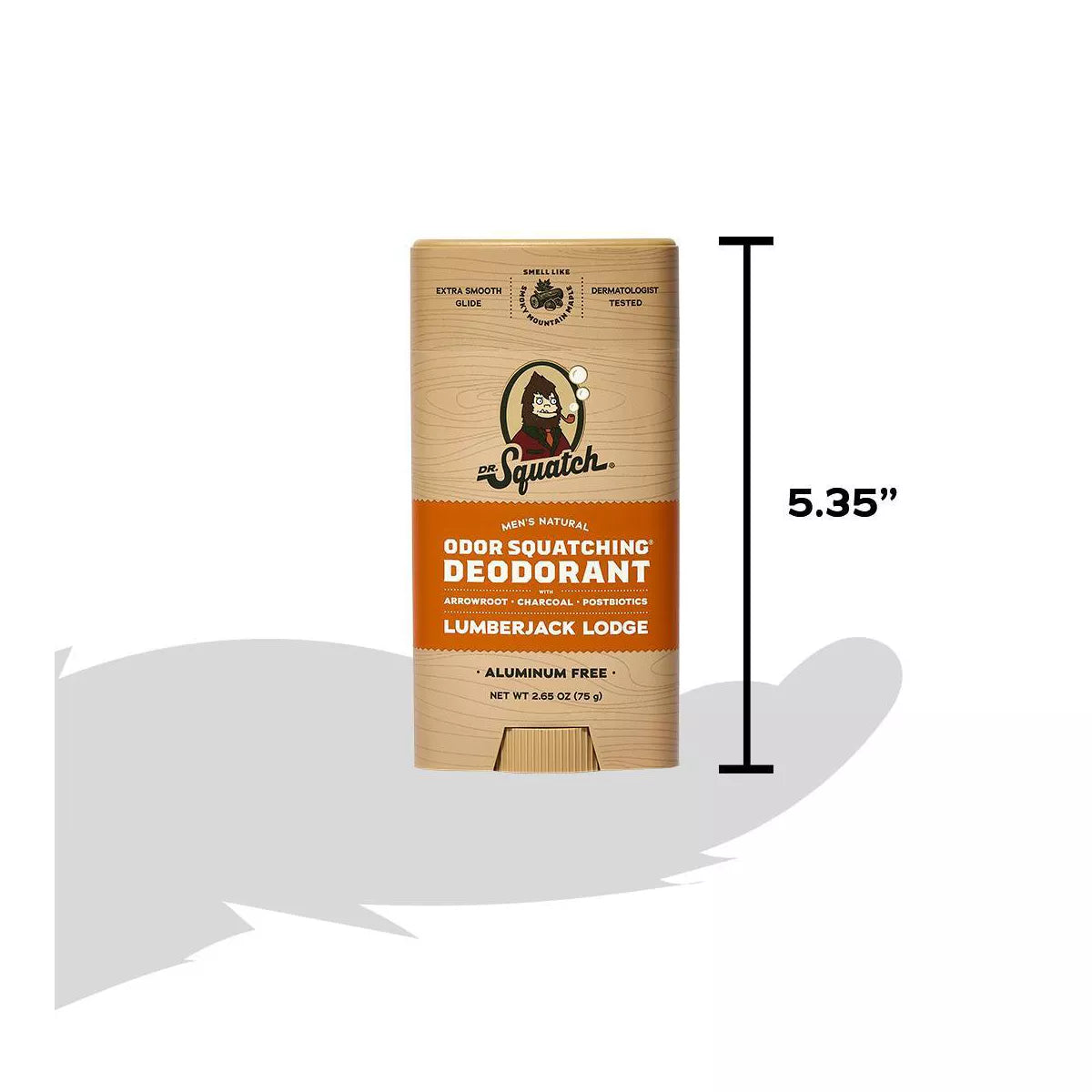 DR. SQUATCH Men'S Wide Stick Deodorant - Lumberjack Lodge - 2.65Oz: under Arm, Fresh, Solid Form