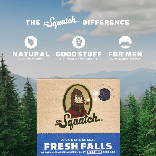 Bar Soap for Men - Cold Process, No Harsh Chemicals - Pine Tar, Wood Barrel Bourbon, Cold Brew Cleanse, Birchwood Breeze, and More (5 Oz, 9 Pack)