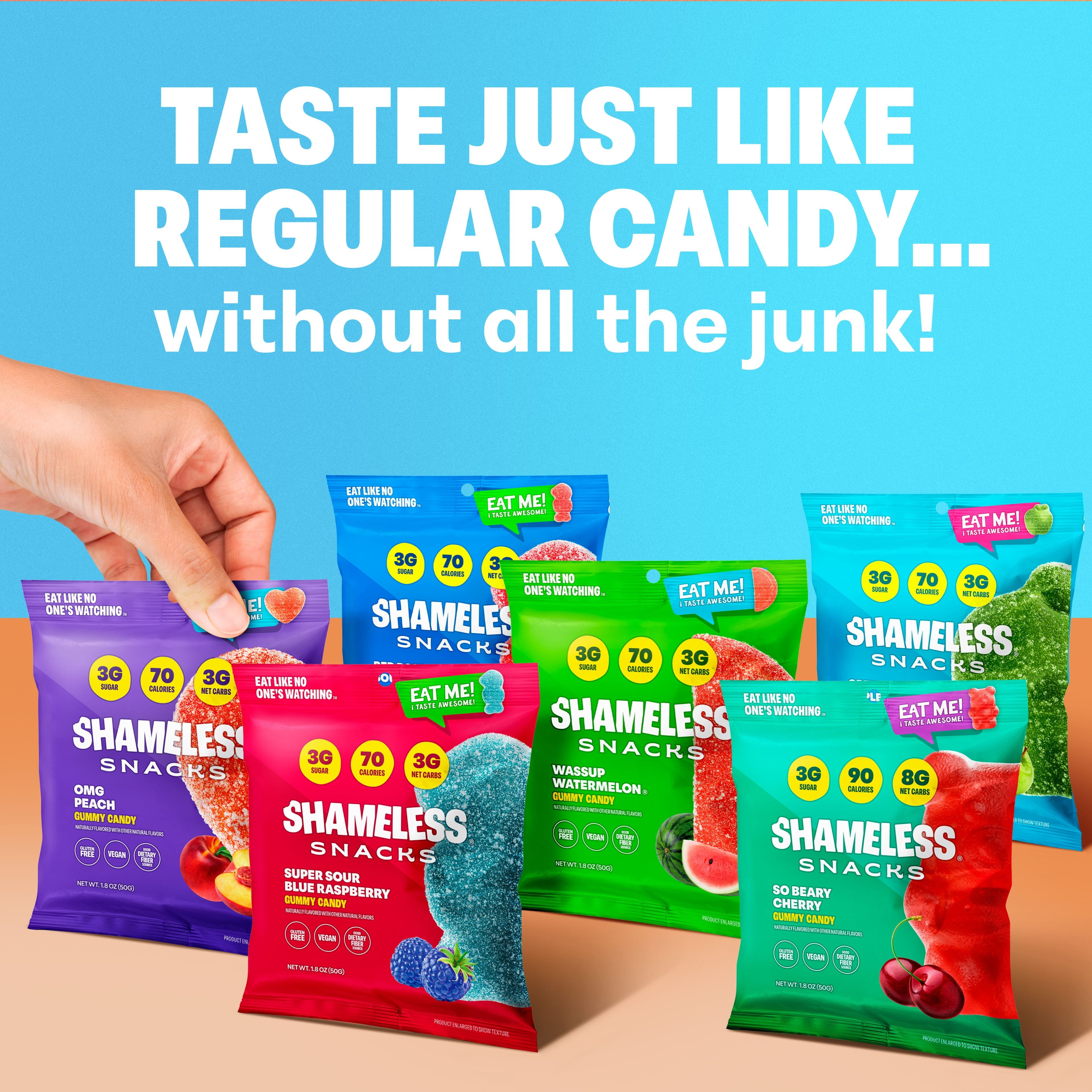 Snacks - Healthy Low Calorie Snacks, Low Carb Keto Gummies (Gluten Free & Non GMO Candy) - 6 Pack Super Variety Pack
