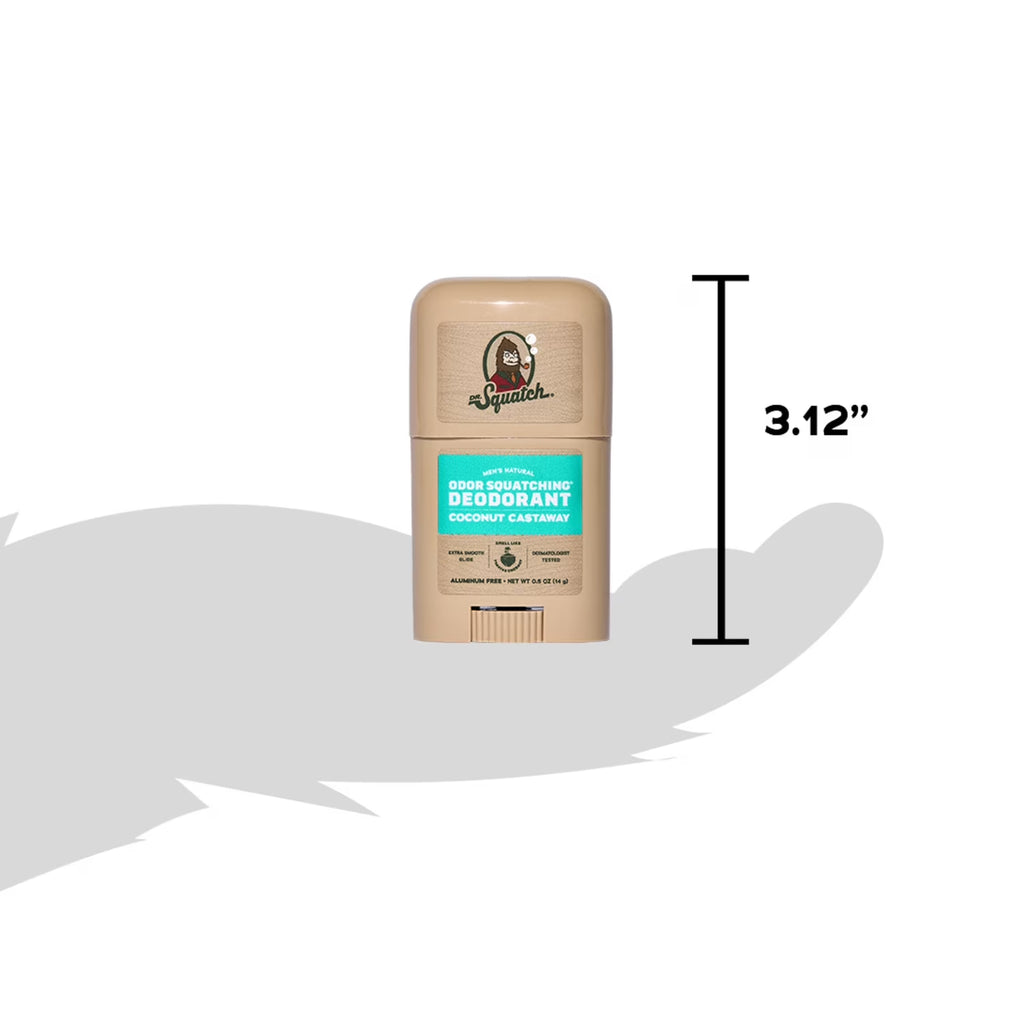 Mini Natural Men'S Deodorant - Aluminum Free - Coconut Castaway (0.5 Oz)