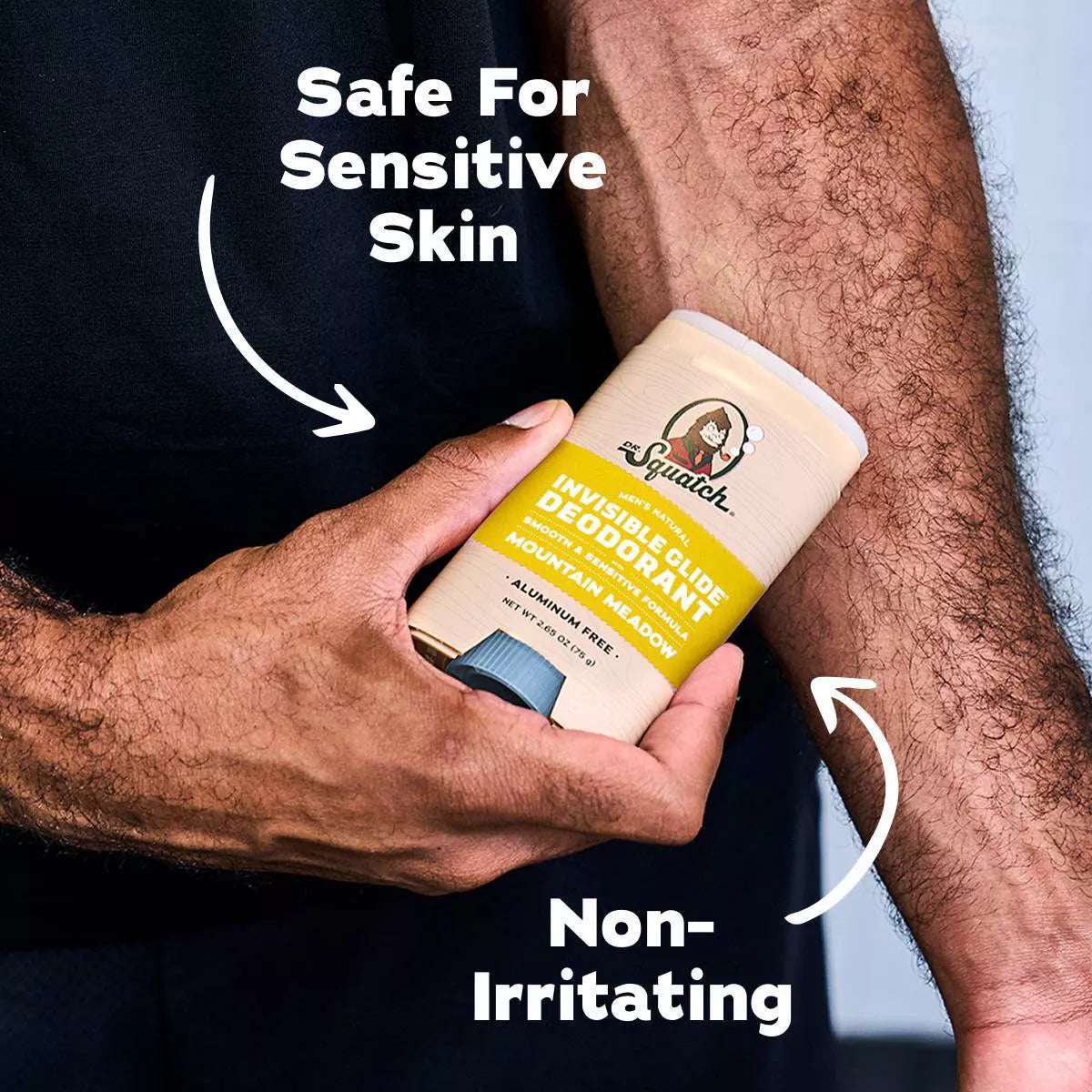 DR. SQUATCH Men'S Invisible Glide Deodorant - Natural Mountain Meadow - 2.65Oz