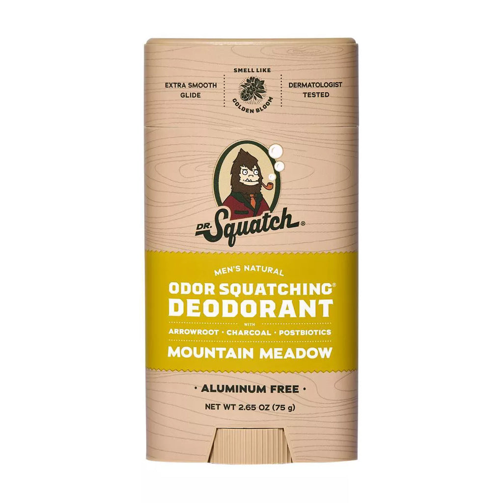 DR. SQUATCH Men'S Wide Stick Deodorant - Natural Mountain Meadow - 2.65Oz