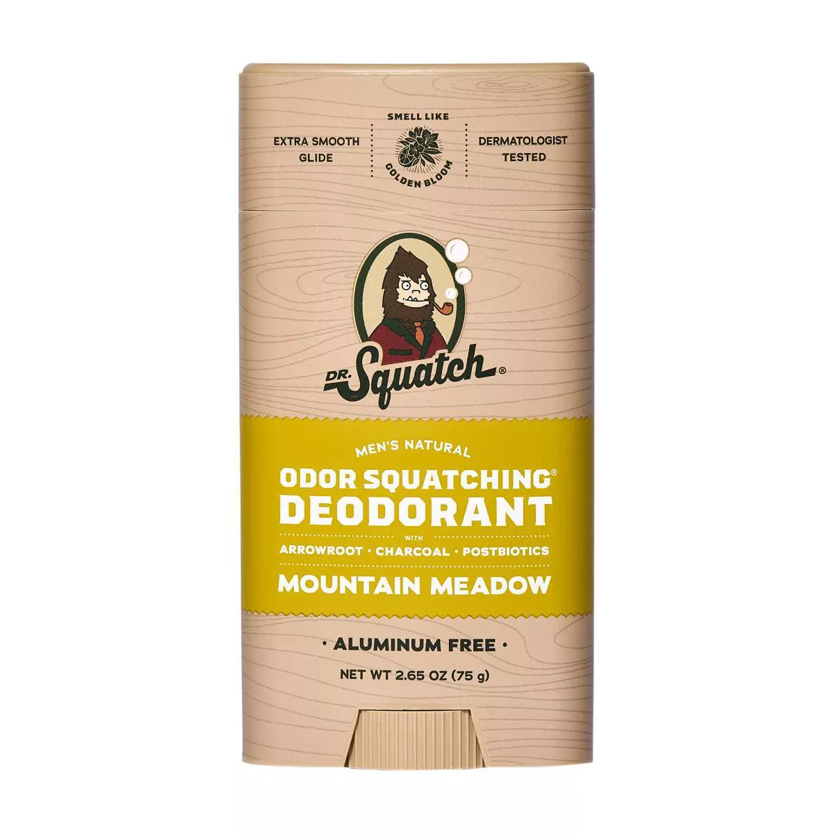 DR. SQUATCH Men'S Wide Stick Deodorant - Natural Mountain Meadow - 2.65Oz