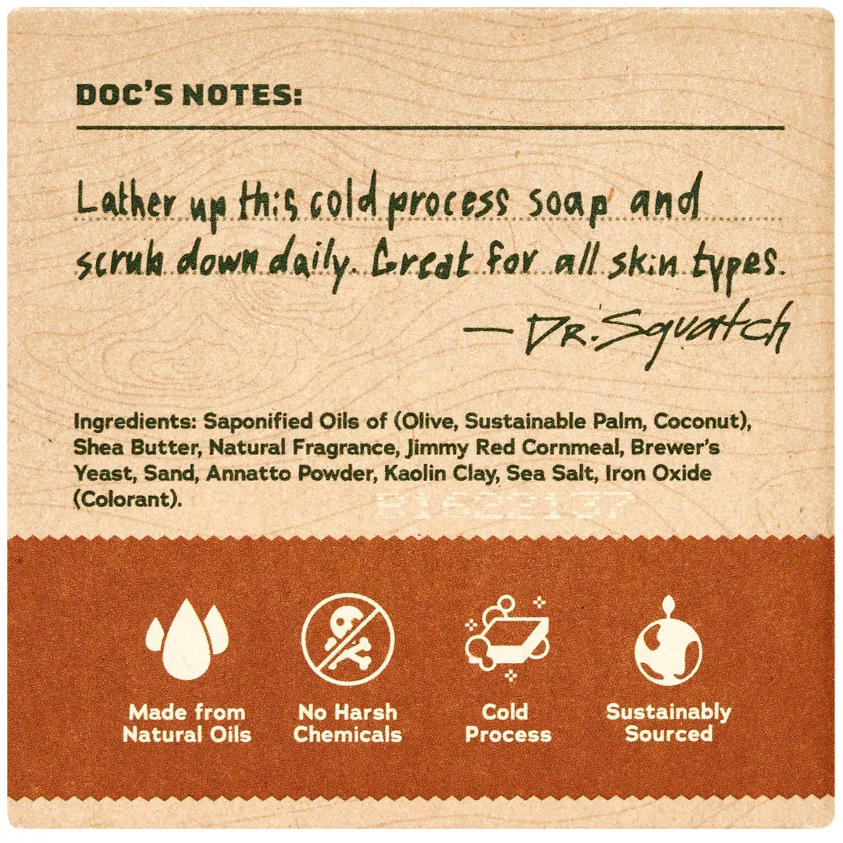 DR. SQUATCH Men'S All Natural Bar Soap - Wood Barrel Bourbon - 5Oz