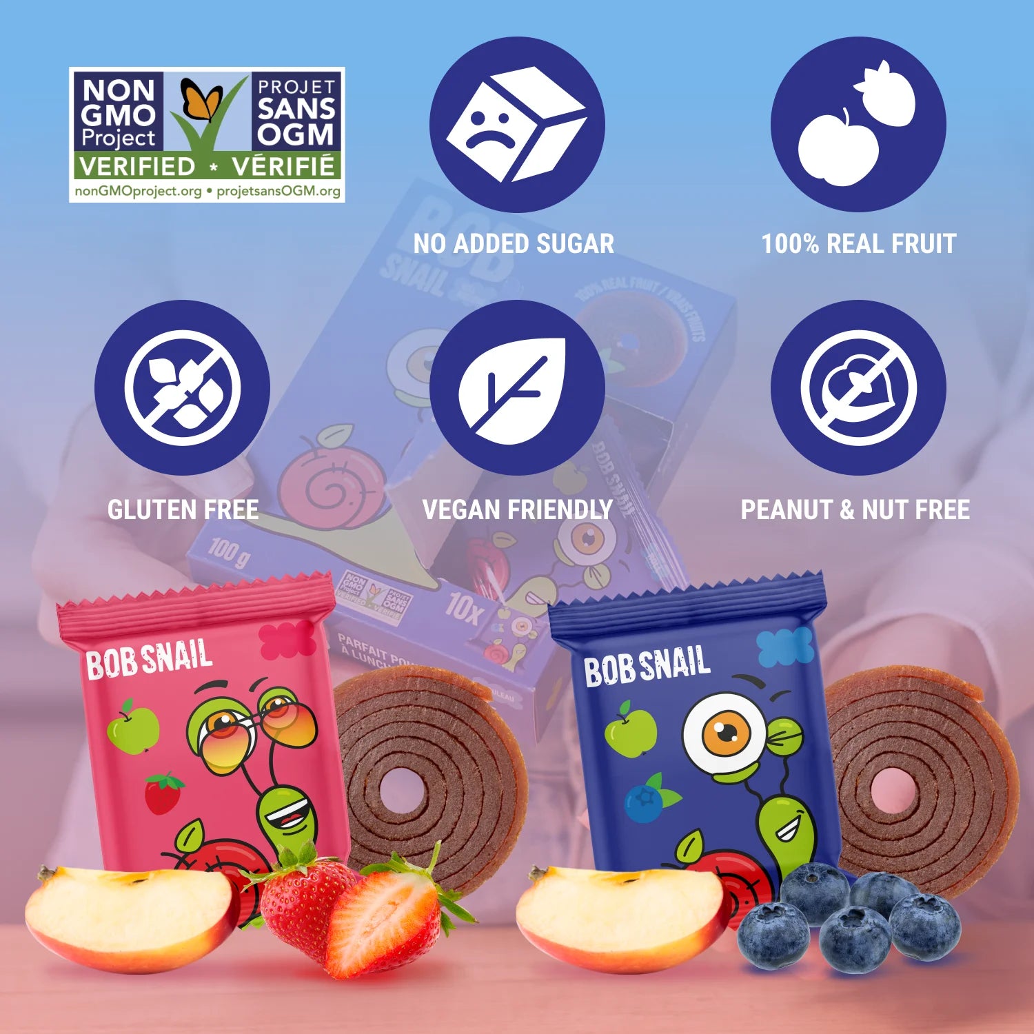 Healthy Snacks Gluten-Free Fruit Roll Ups, 50 Ct Family Pack