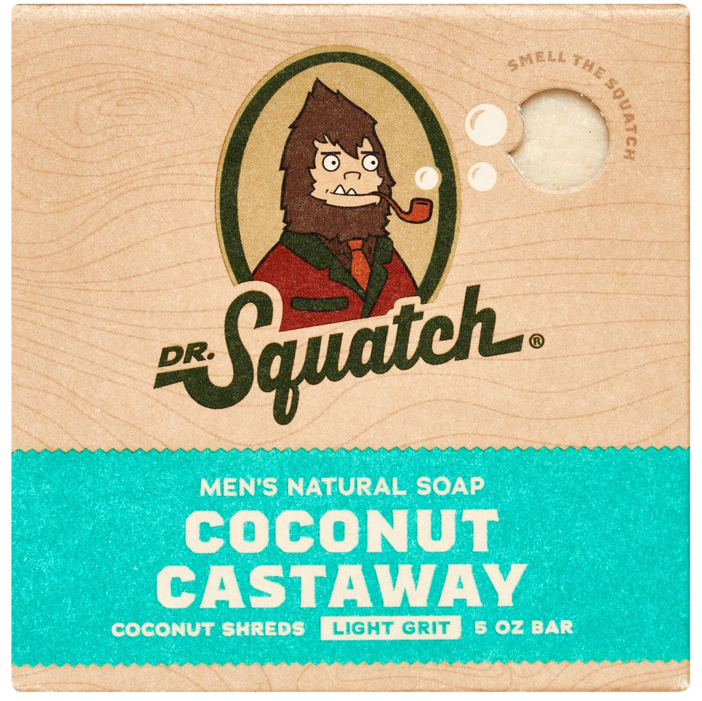 (3 Pack)  Coconut Castaway Natural Bar Soap for Men, 5 Oz