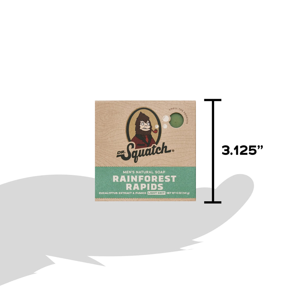 (3 Pack)  Rainforest Rapids Natural Bar Soap for Men, 5 Oz