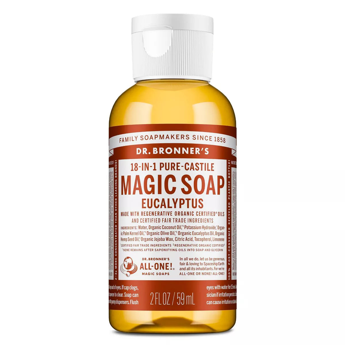 Dr. Bronner'S Magic Pure Castile Liquid Hand Soap - 2 Fl Oz