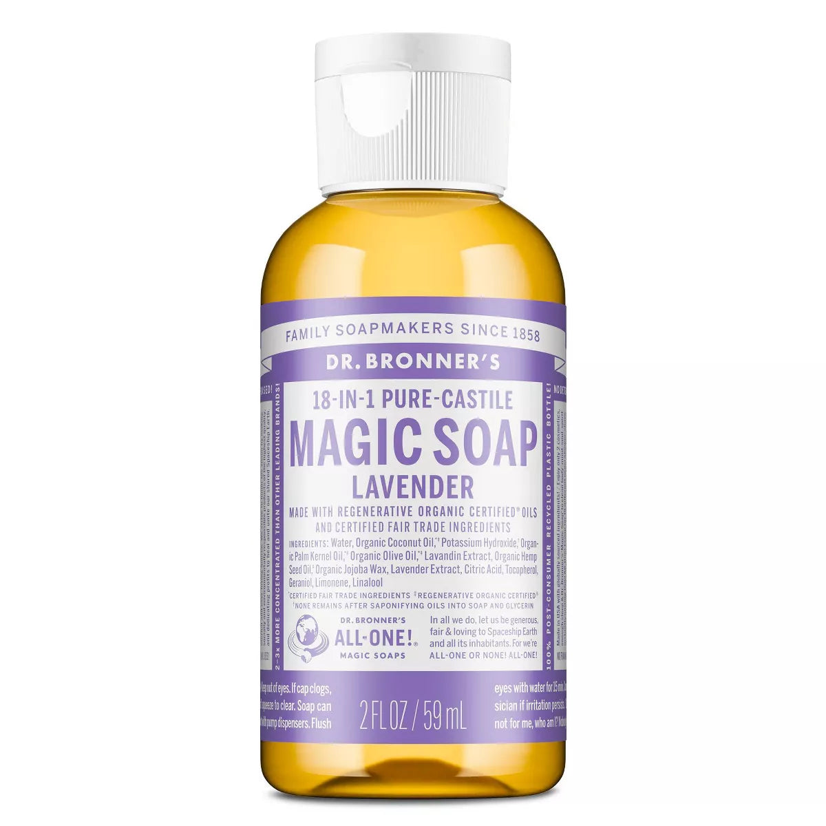 Dr. Bronner'S Magic Pure Castile Liquid Hand Soap - 2 Fl Oz