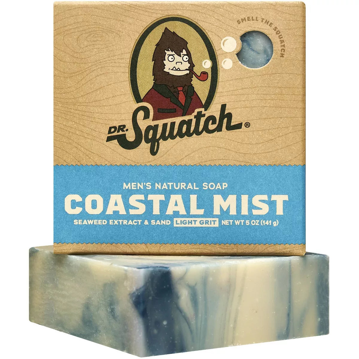 DR. SQUATCH Men'S All Bar Soap - Coastal Mist: Whole Body Cleansing, Contains Naturally Derived Ingredients, 5 Oz
