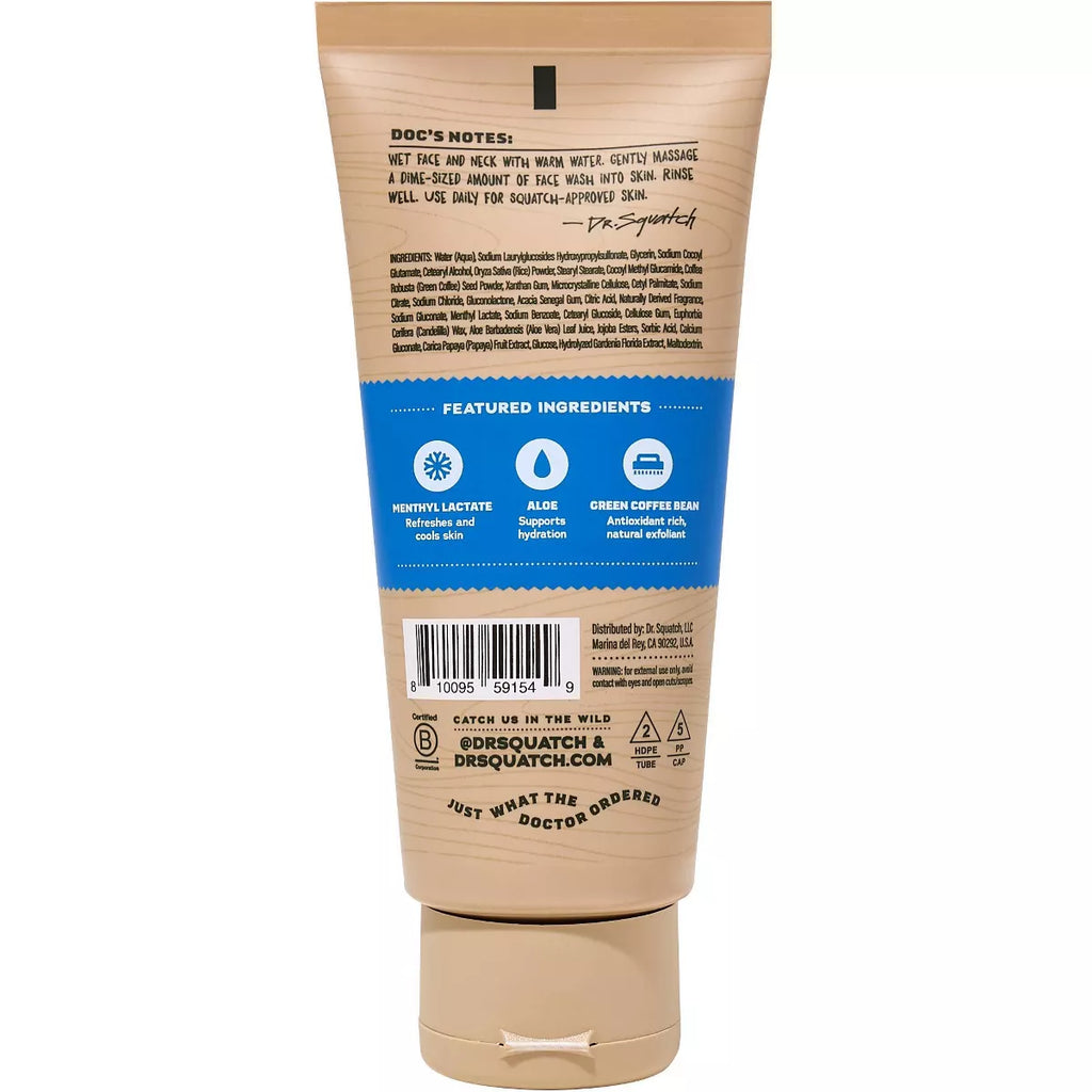 DR. SQUATCH Men'S Natural Face Wash - Fresh Falls - 4Oz