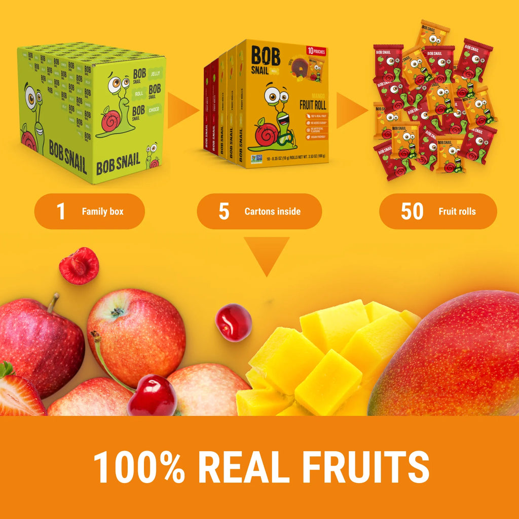 Healthy Snacks Exotic Mix - Gluten-Free Fruit Roll Ups, 50 Ct