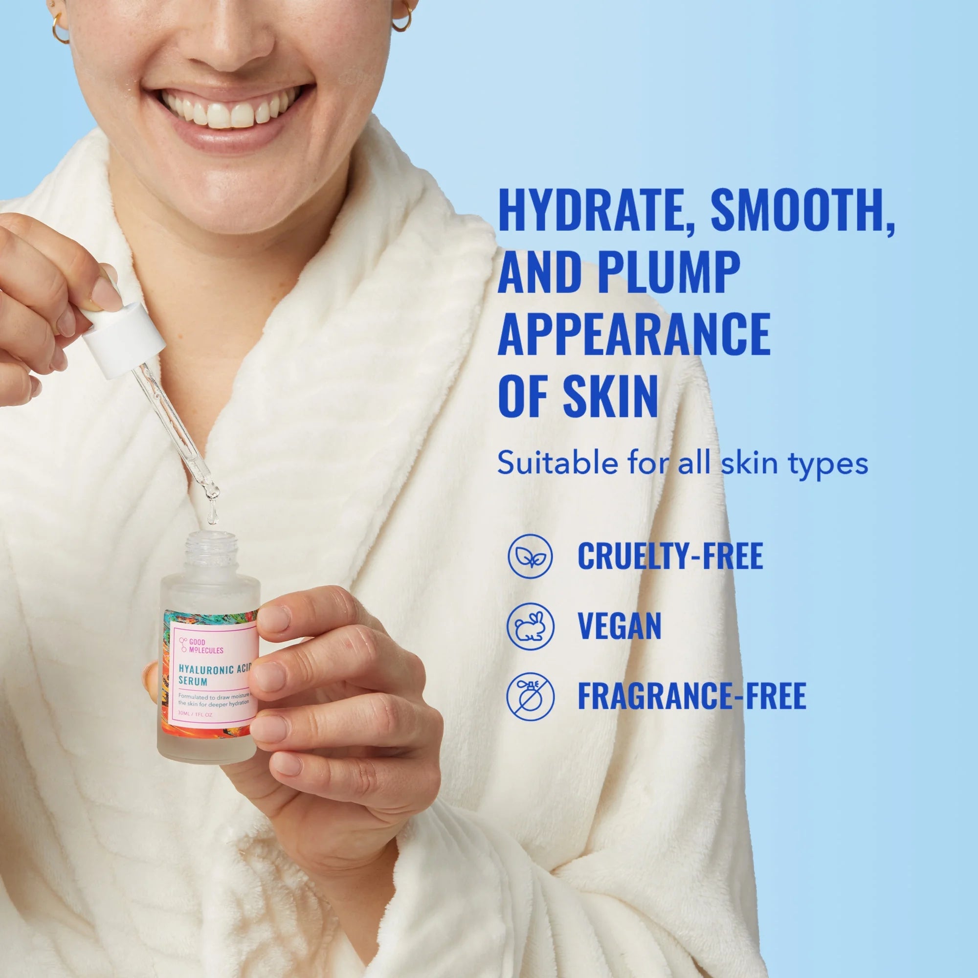 Hyaluronic Acid Face Serum - 1 Fl Oz