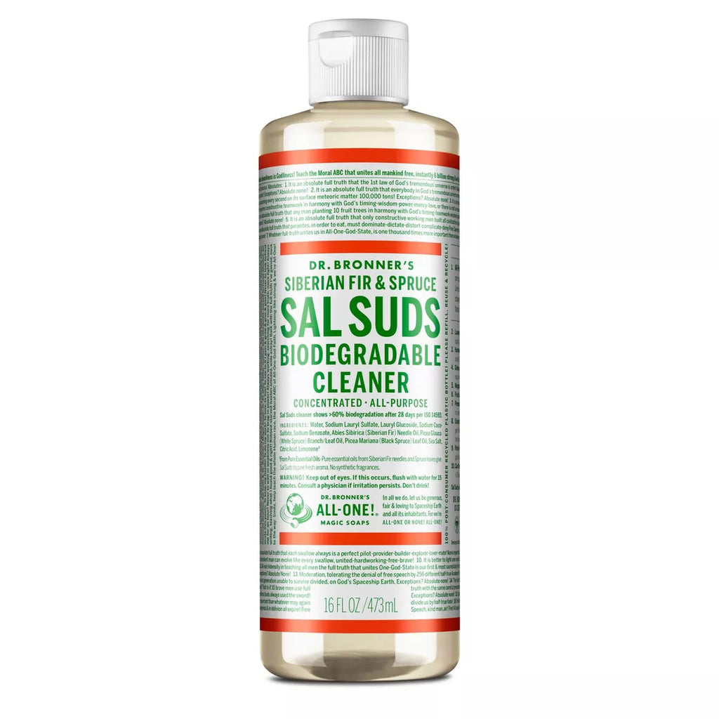 Dr. Bronner'S Siberian Fir & Spruce Sal Suds Biodegradable Cleaner - 16 Fl Oz