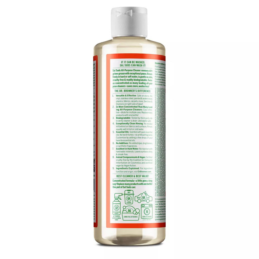 Dr. Bronner'S Siberian Fir & Spruce Sal Suds Biodegradable Cleaner - 16 Fl Oz