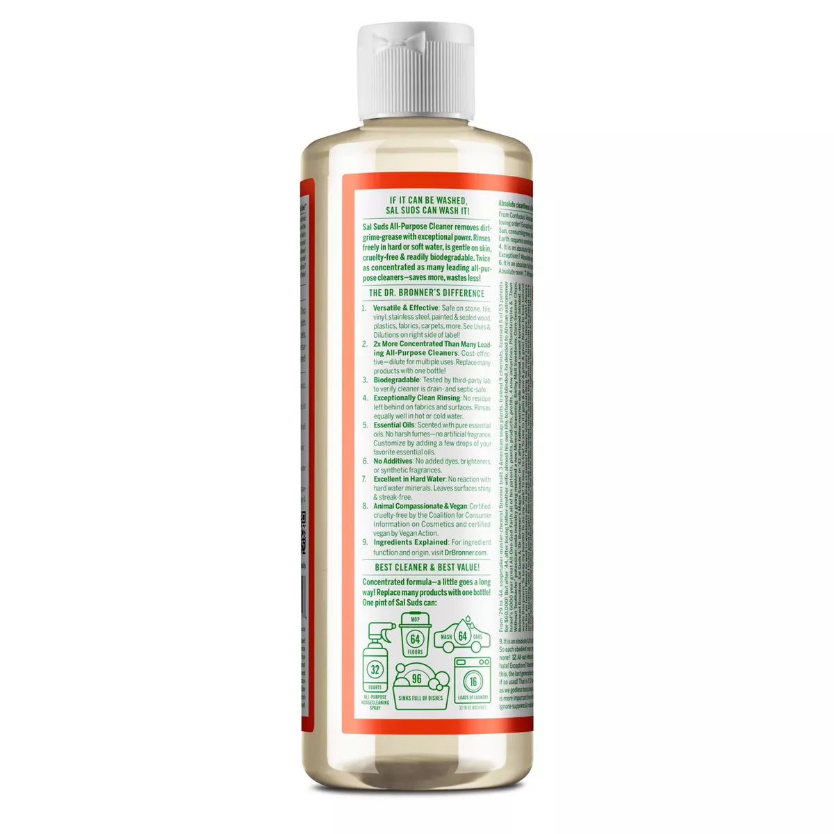 Dr. Bronner'S Siberian Fir & Spruce Sal Suds Biodegradable Cleaner - 16 Fl Oz