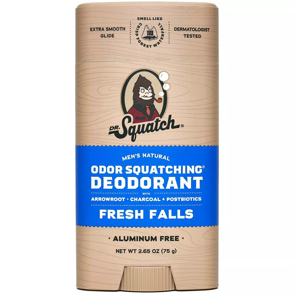 DR. SQUATCH Men'S Natural Solid Deodorant Fresh Falls - Aluminum -Free 2.65Oz