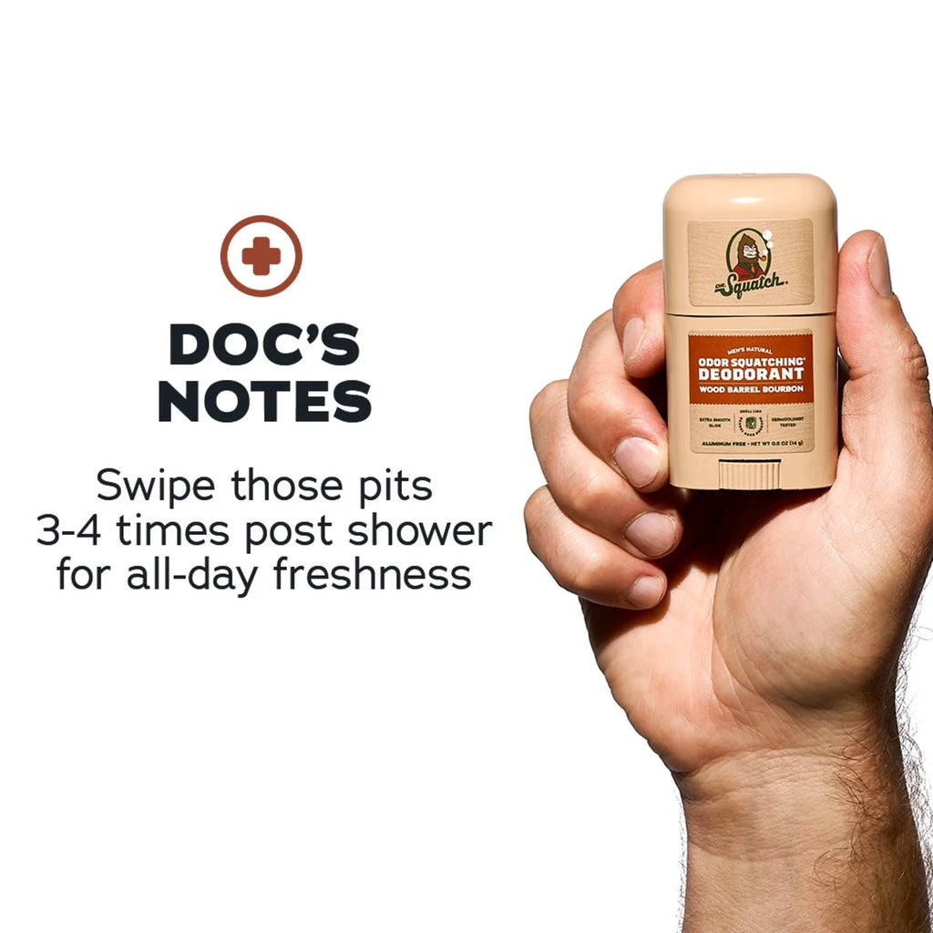 Mini Natural Men'S Deodorant - Aluminum Free - Wood Barrel Bourbon (0.5 Oz)