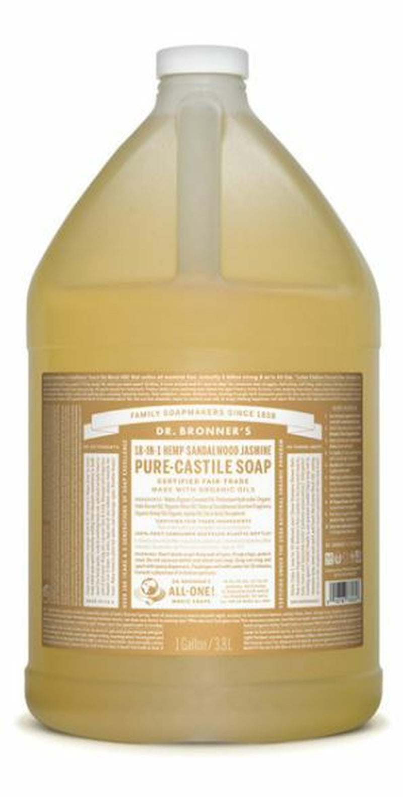 NEW Dr. Bronner'S Hemp Pure-Castile Soap Liquid 3.78L 18-In-1 All Scent Bronners