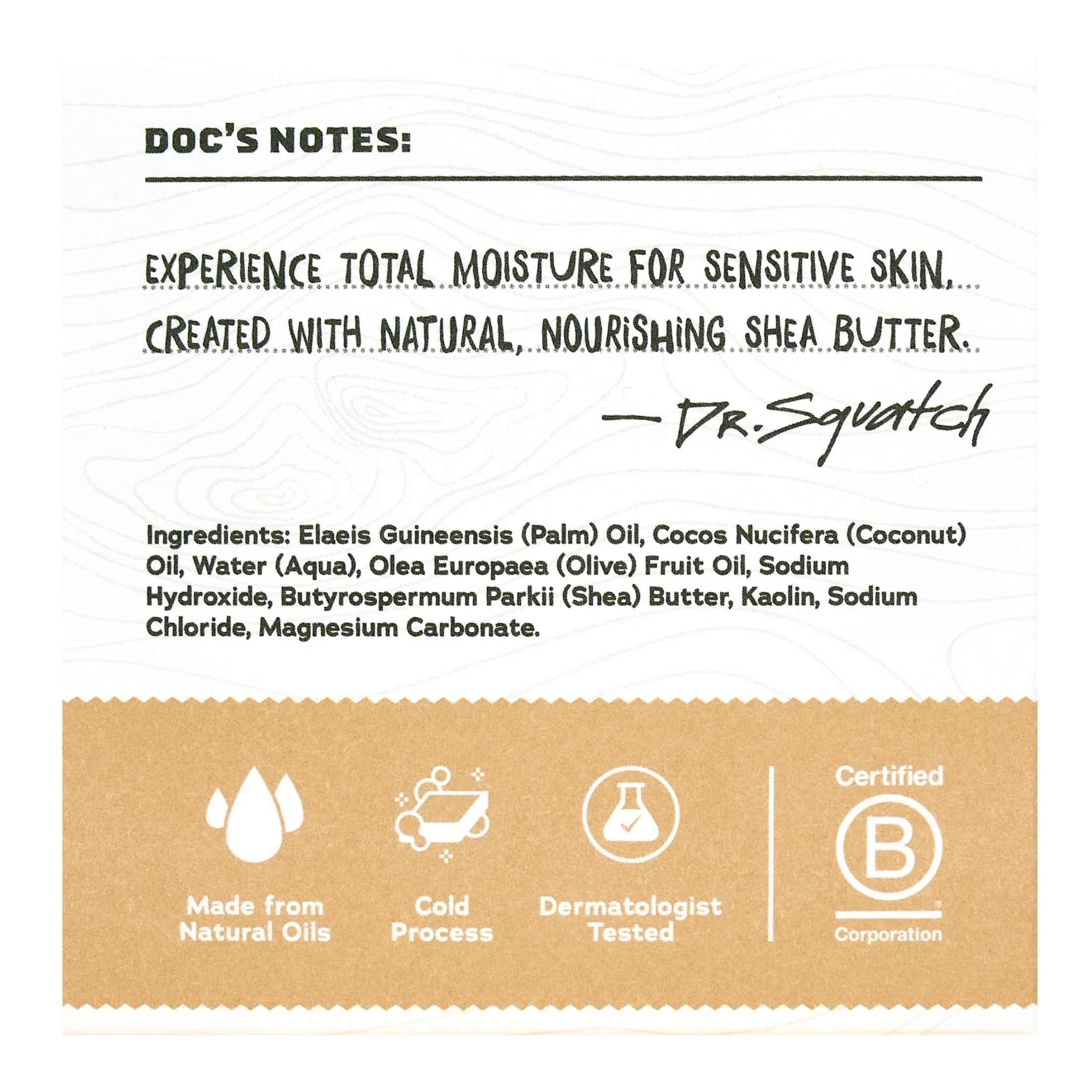 (3 Pack)  Shea Butter Total Moisture Natural Bar Soap for Men, 5 Oz