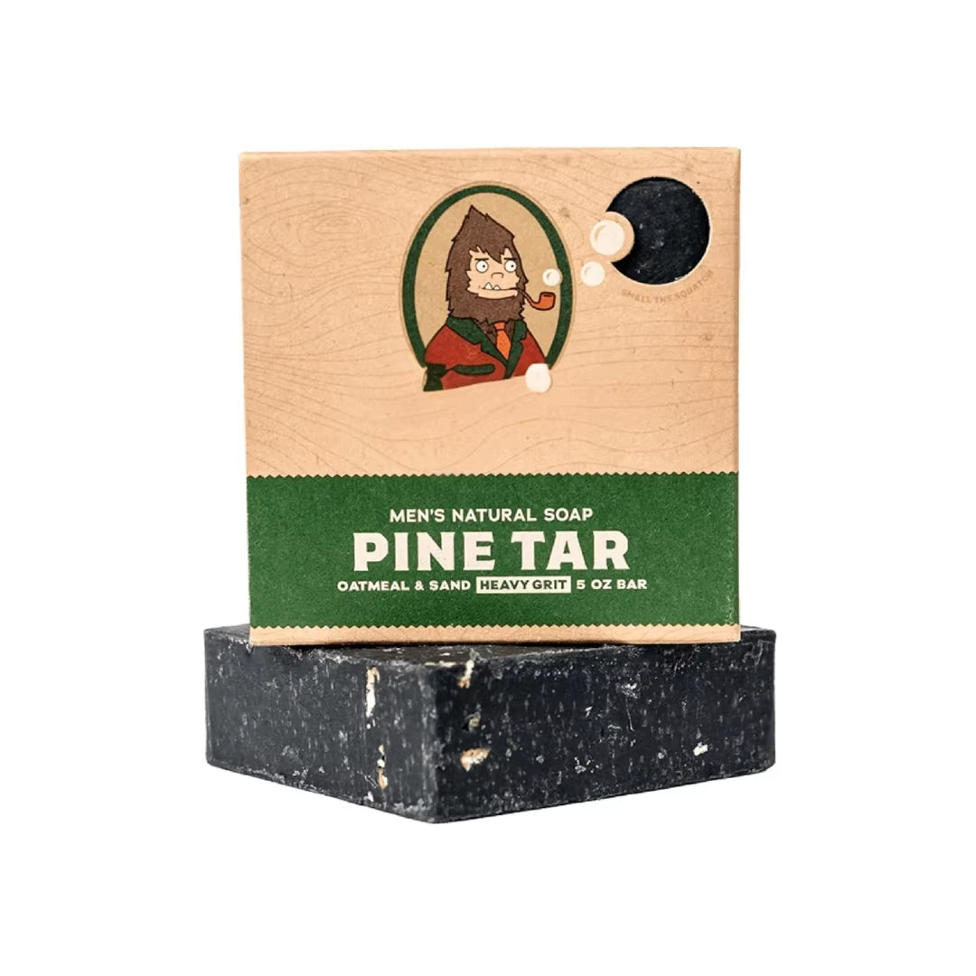 Men'S Natural Pine Tar Soap OEM ODM Export Quality Dr Squatch Style Branding Custom Logo Exfoliating Skin Soothing Bar Soap