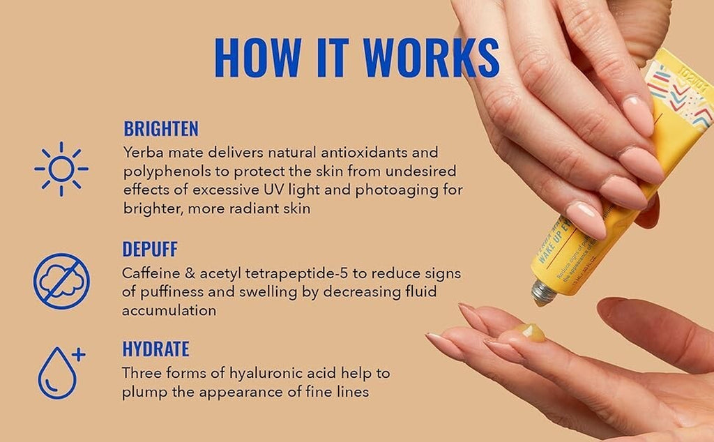 Good Molecules Yerba Mate Wake up Eye Gel 15Ml/.5Oz- Yerba Mate and Caffeine