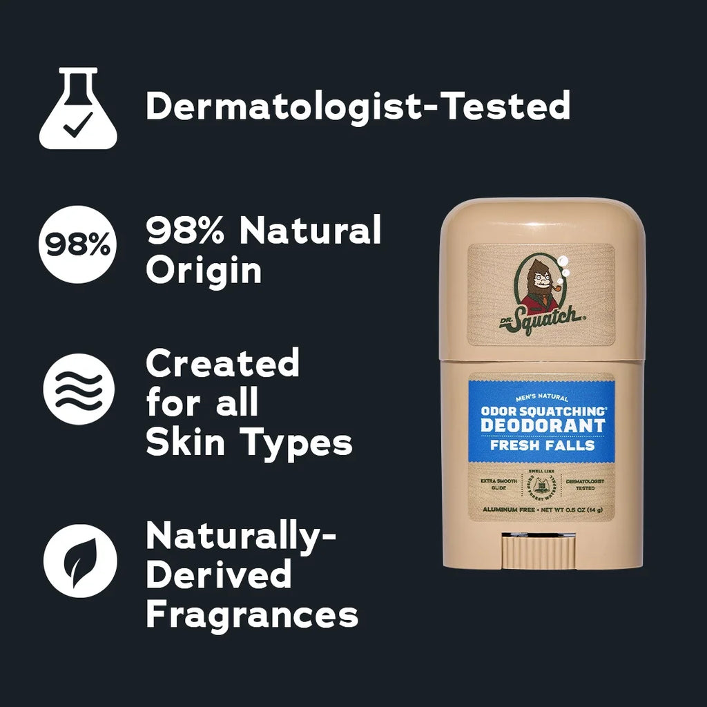 Mini Natural Men'S Deodorant - Aluminum Free - Fresh Falls (0.5 Oz)