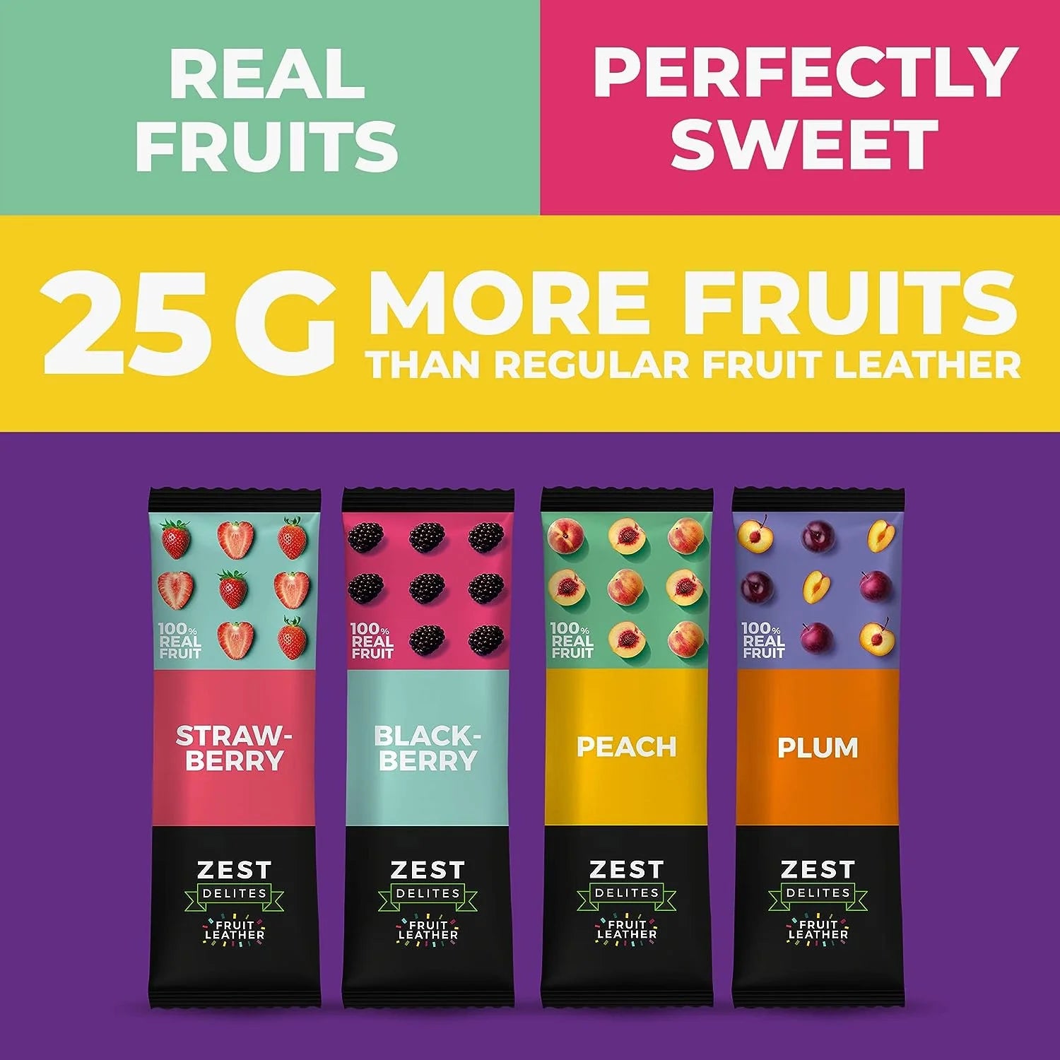 Snacks De Cuero De Fruta, Snacks Veganos Saludables Para Adultos Y Niños, Paquete De 36