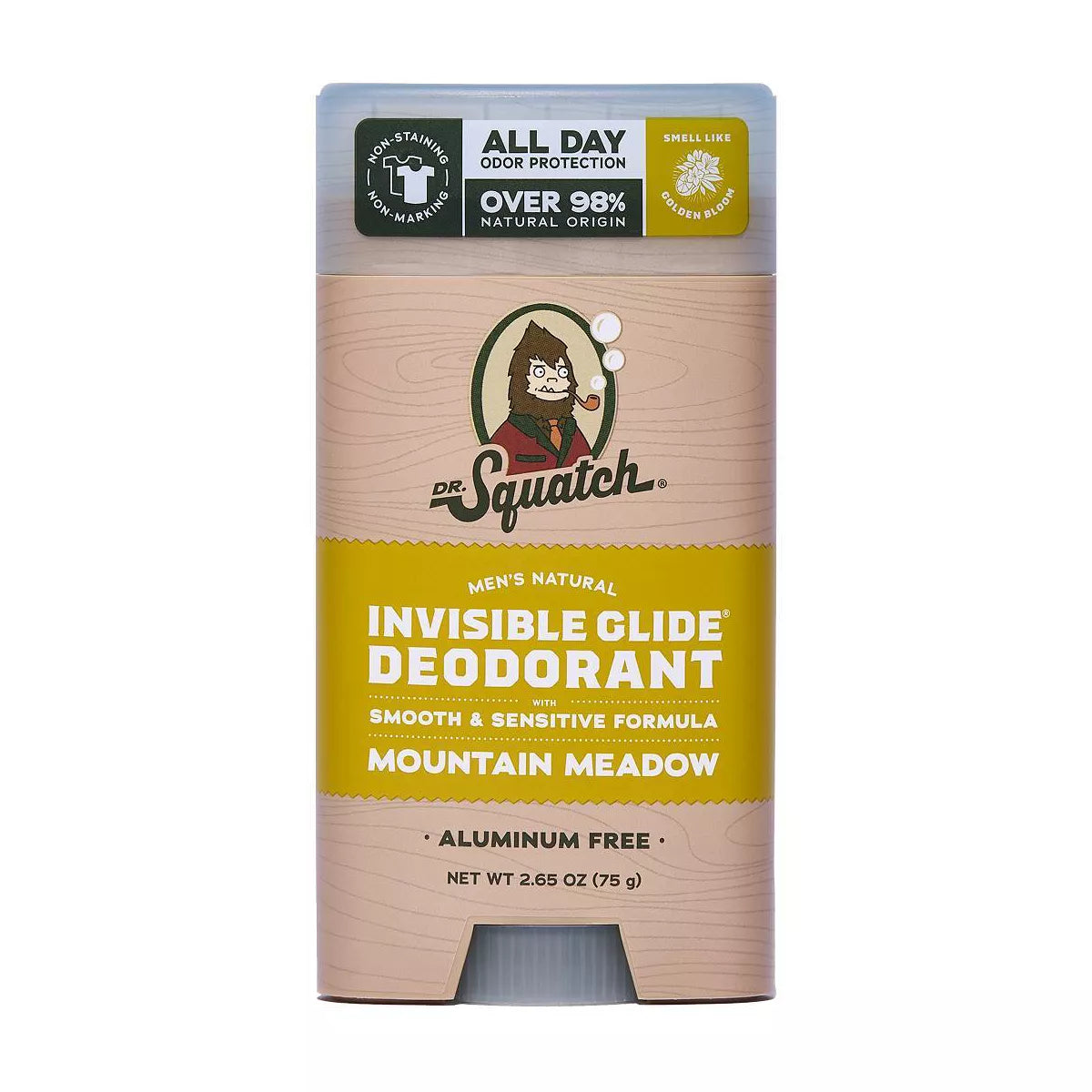 DR. SQUATCH Men'S Invisible Glide Deodorant - Natural Mountain Meadow - 2.65Oz