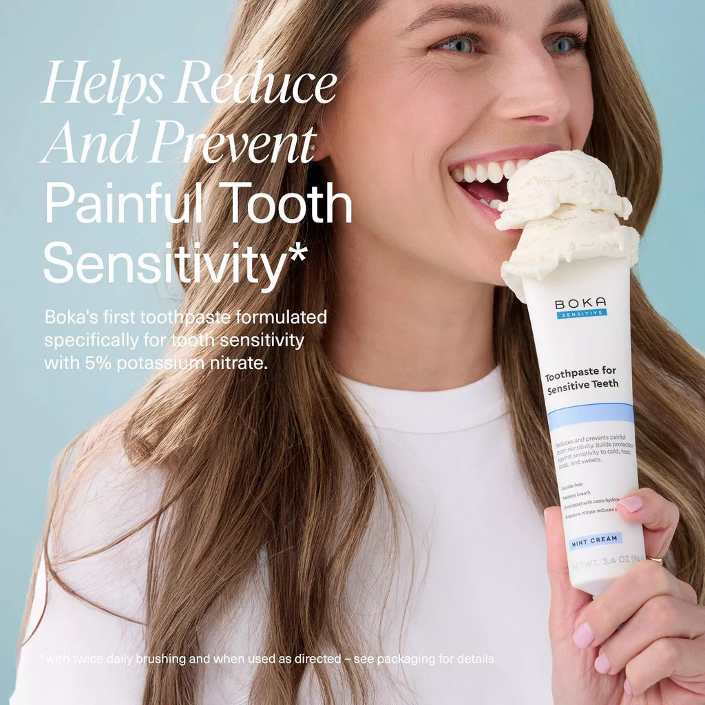 Boka N-Ha Sensitive Toothpaste - 3.4Oz: Gel, Mint, Nanohydroxyapatite, 1-Pack