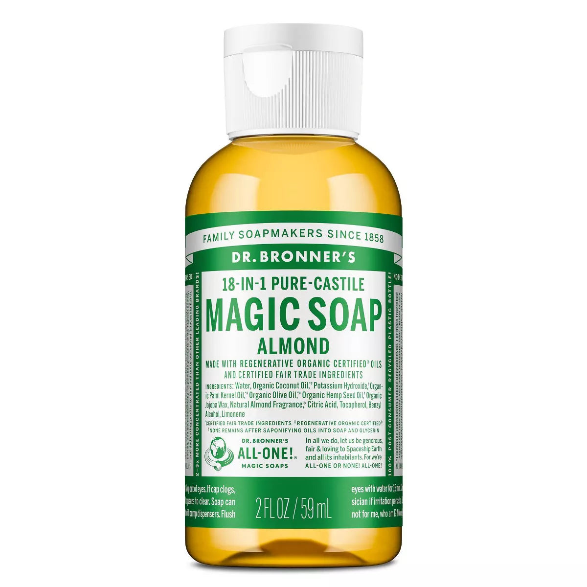 Dr. Bronner'S Magic Pure Castile Liquid Hand Soap - 2 Fl Oz