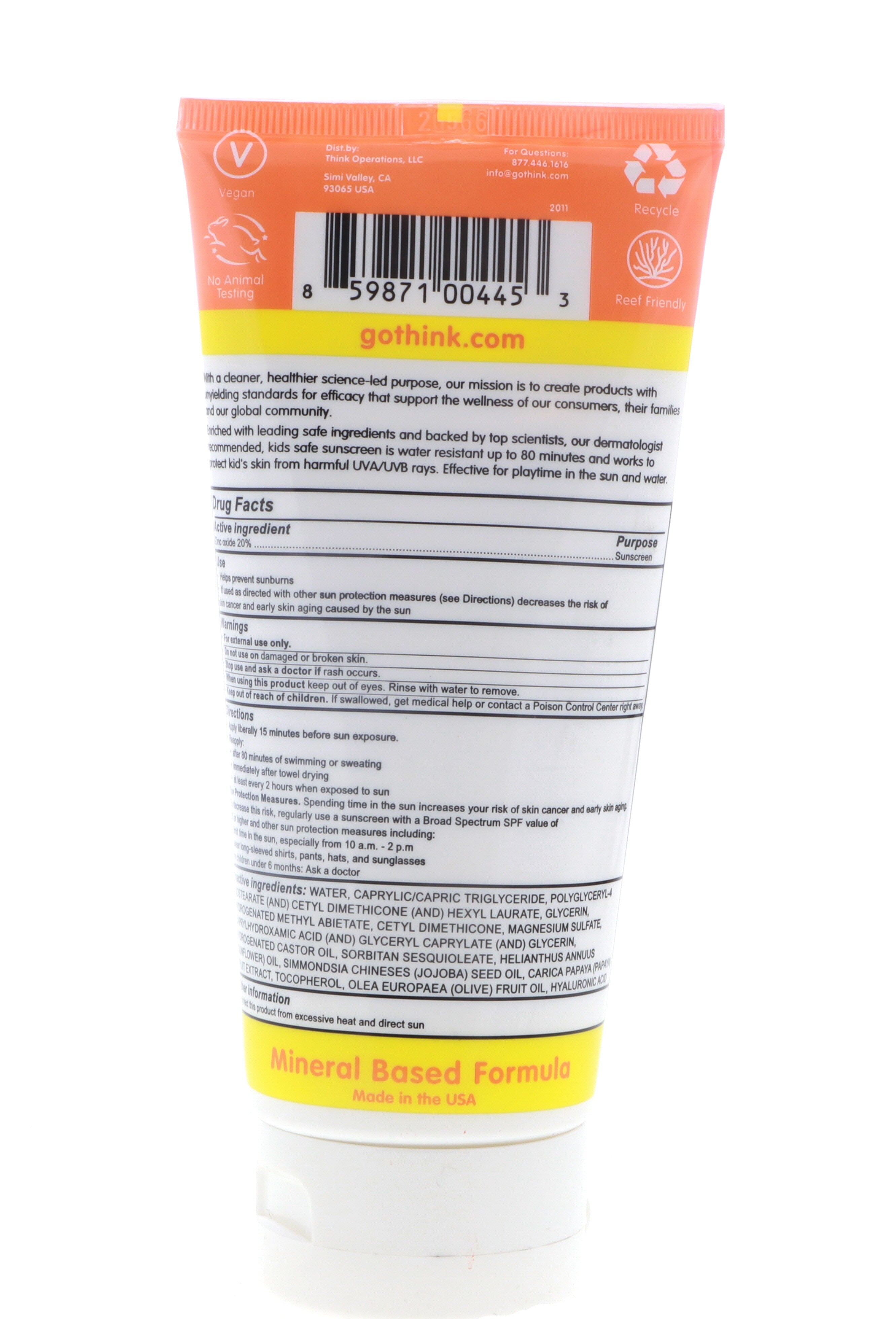 Ultimate Kids Sunscreen - SPF 50+ Protection - Family Size 6 Oz for All-Day Fun!