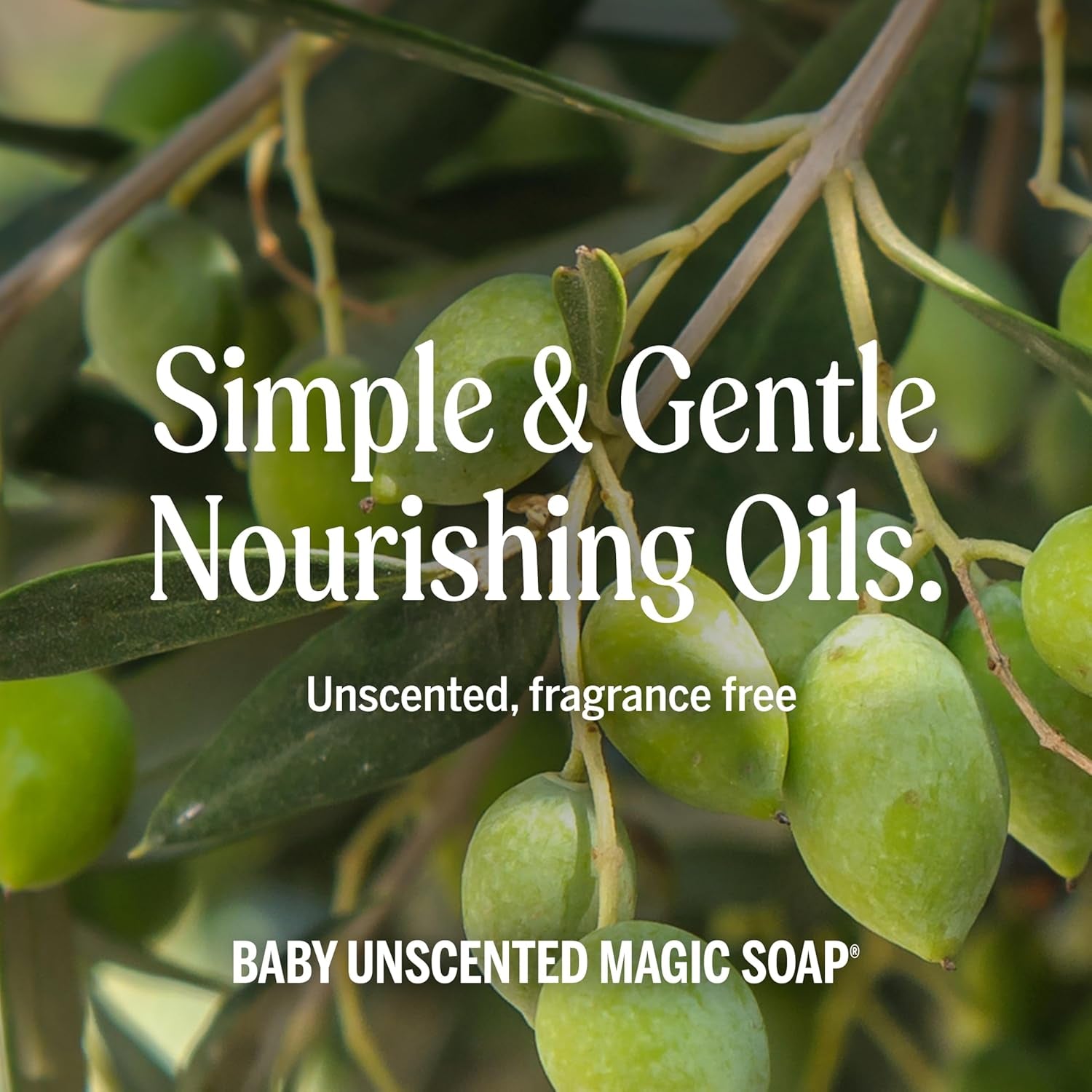 Pure-Castile Magic Liquid Soap (Baby Unscented, 8 Ounce)- Made with Regenerative Organic Certified Oils, for Face, Body Wash, Baby Soap, Sensitive Skin, No Added Fragrance, Vegan