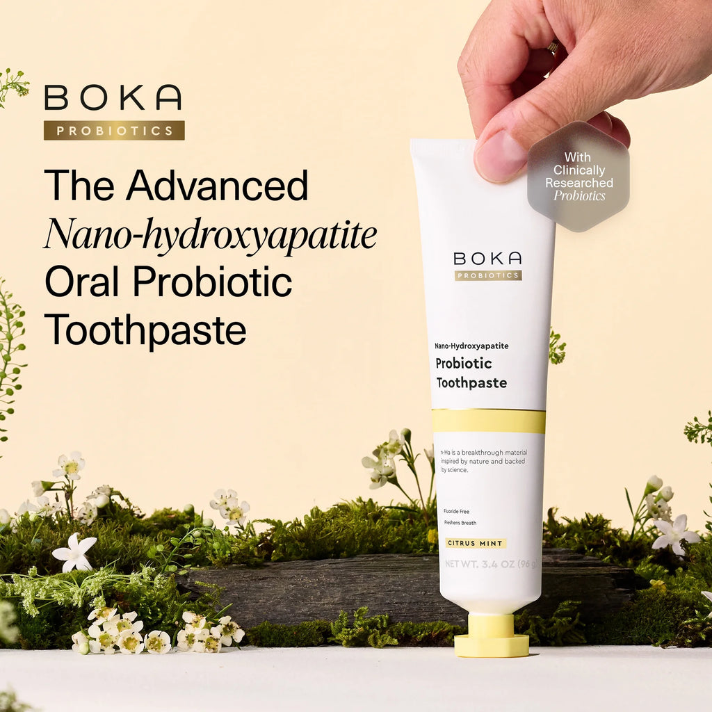 Probiotic Toothpaste, Nano Hydroxyapatite Toothpaste, Fluoride Free, Dental Probiotics, Citrus Mint, 3.4Oz