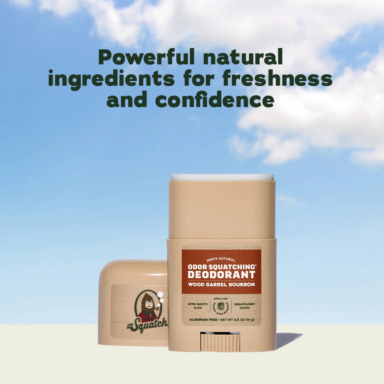 Mini Natural Men'S Deodorant - Aluminum Free - Wood Barrel Bourbon (0.5 Oz)