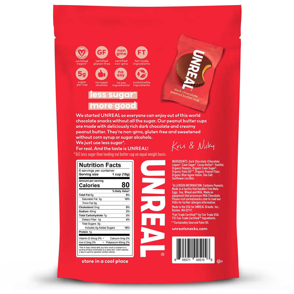 Dark Chocolate Peanut Butter Cups 4.2 Oz